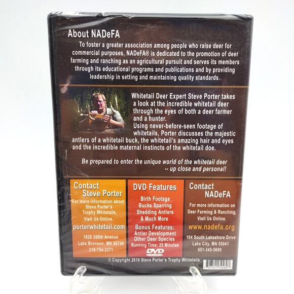 Steve Porter's Incredible Whitetail Deer DVD 2010 New Sealed Farming Hunting - Picture 2 of 2